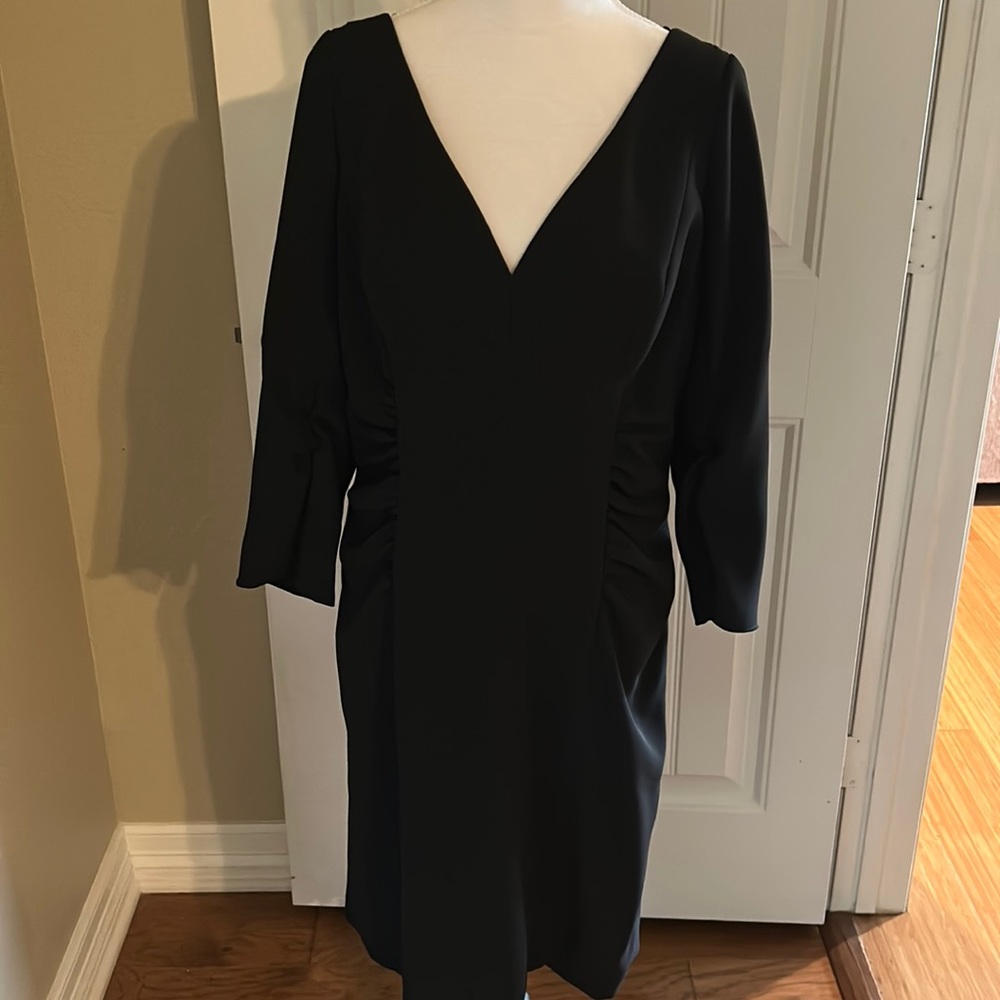 Carmen Marc Valvo Black Cocktail Dress